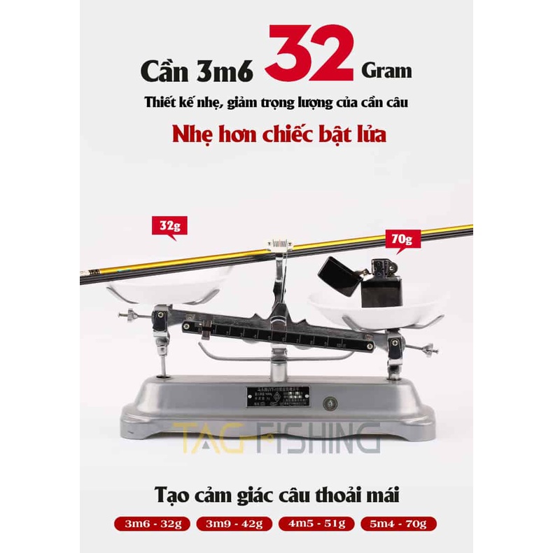 Cần Câu Tay Gama Seiko Tinh Hoa Diếc