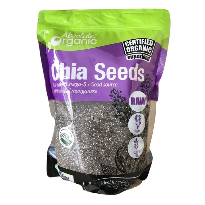 Hạt Chia Absolute Organic Úc 1kg Mùa Mới