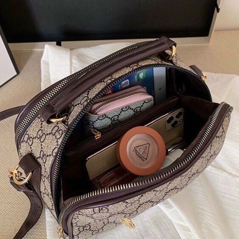 Túi Xách Nữ Kèm Móc Khóc Gấu, Túi Đeo Chéo Nữ Phong Cách Hàn Quốc