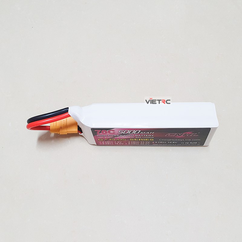 [VIETRC] Pin CNHL 3S 11.1V 5000mAh 70C XT90 Plug cho tàu, xe, máy bay điều khiển từ xa