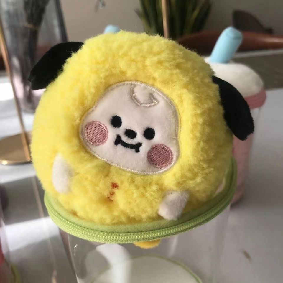 Móc Khóa Hình Búp Bê BT21 BTS Hoạt Hình Nhồi Bông Dễ Thương