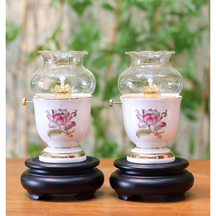 Bộ Đồ Thờ Cúng Hoa Sen - Set Đồ Thờ Cúng Gia Tiên - Thờ Phật Cao Cấp