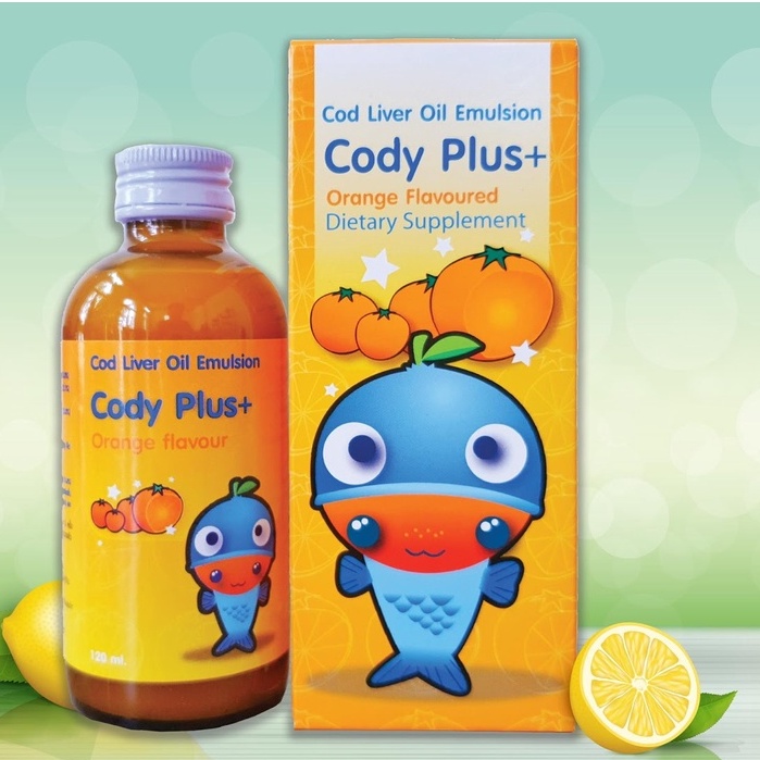 CODY PLUS+ ORANGE FLAVOURED – Hỗ trợ phát triển não bộ, cải thiện thị lực (120ml)