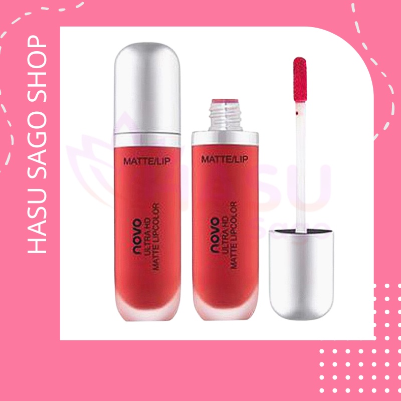 Son kem lì dưỡng ẩm kháng nước nhãn hiệu NOVO Son kem lì Novo Big Ultra HD Matte Lip bền màu chống trôi