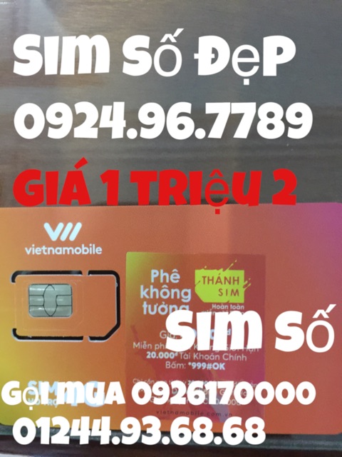 Sim số tiến đẹp phong thủy