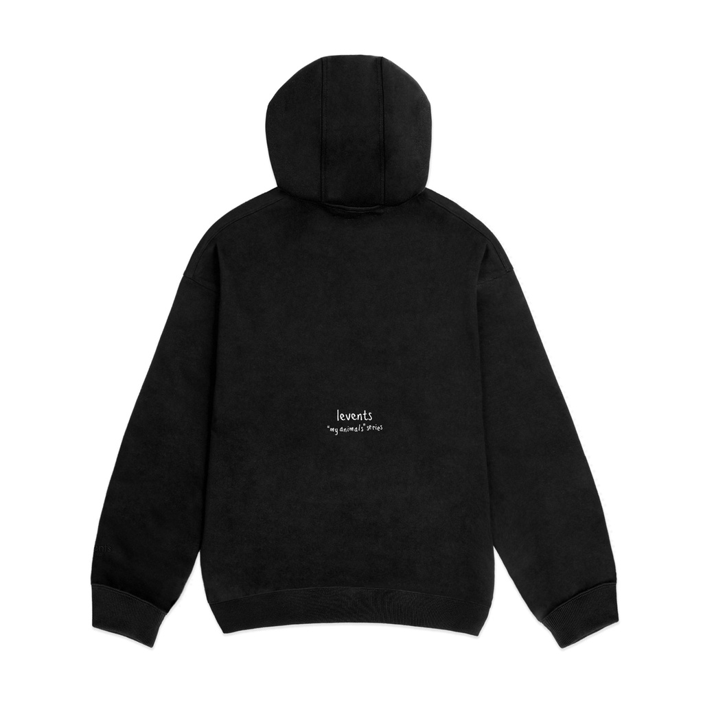 Áo Hoodie Levents "My Animals" Series Bear/ Black