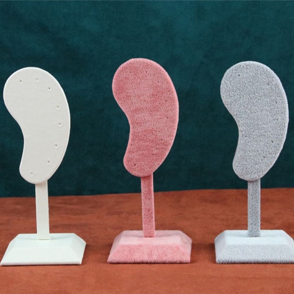 Giá Đỡ Trưng Bày Khuyên Tai Bằng Vải Nhung Màu Trơn Đa Năng Tiện Dụng Cho Nữ