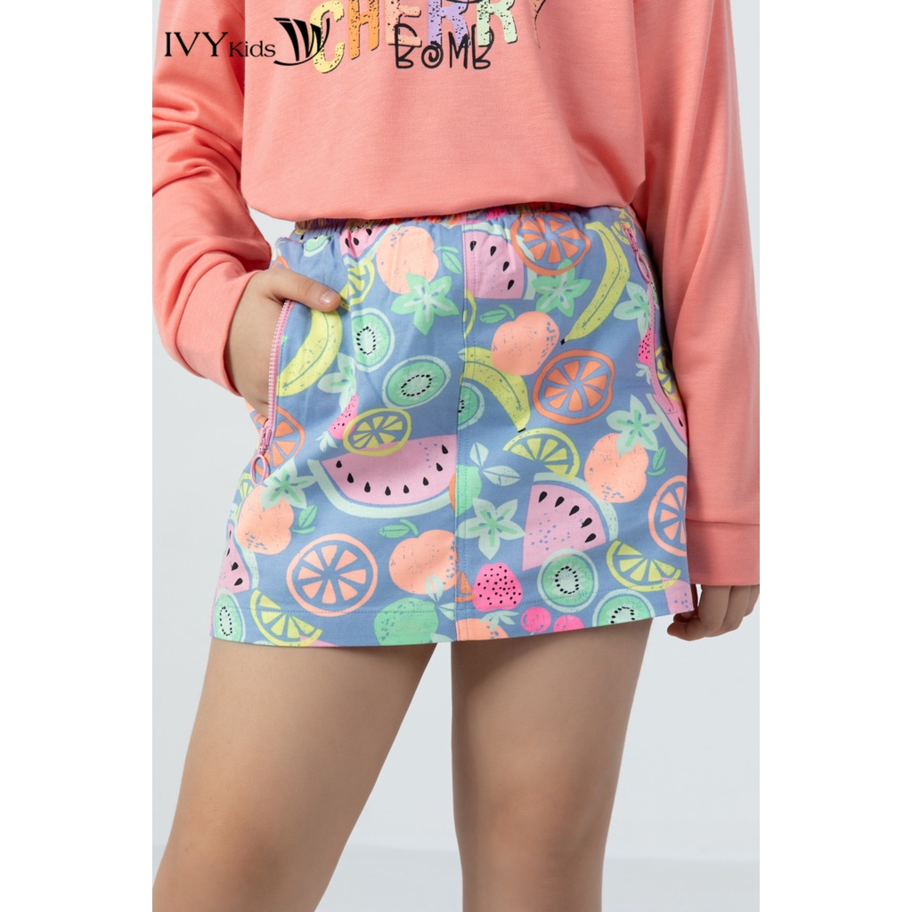 Chân váy bé gái hoa chữ A IVY moda MS 31G1274