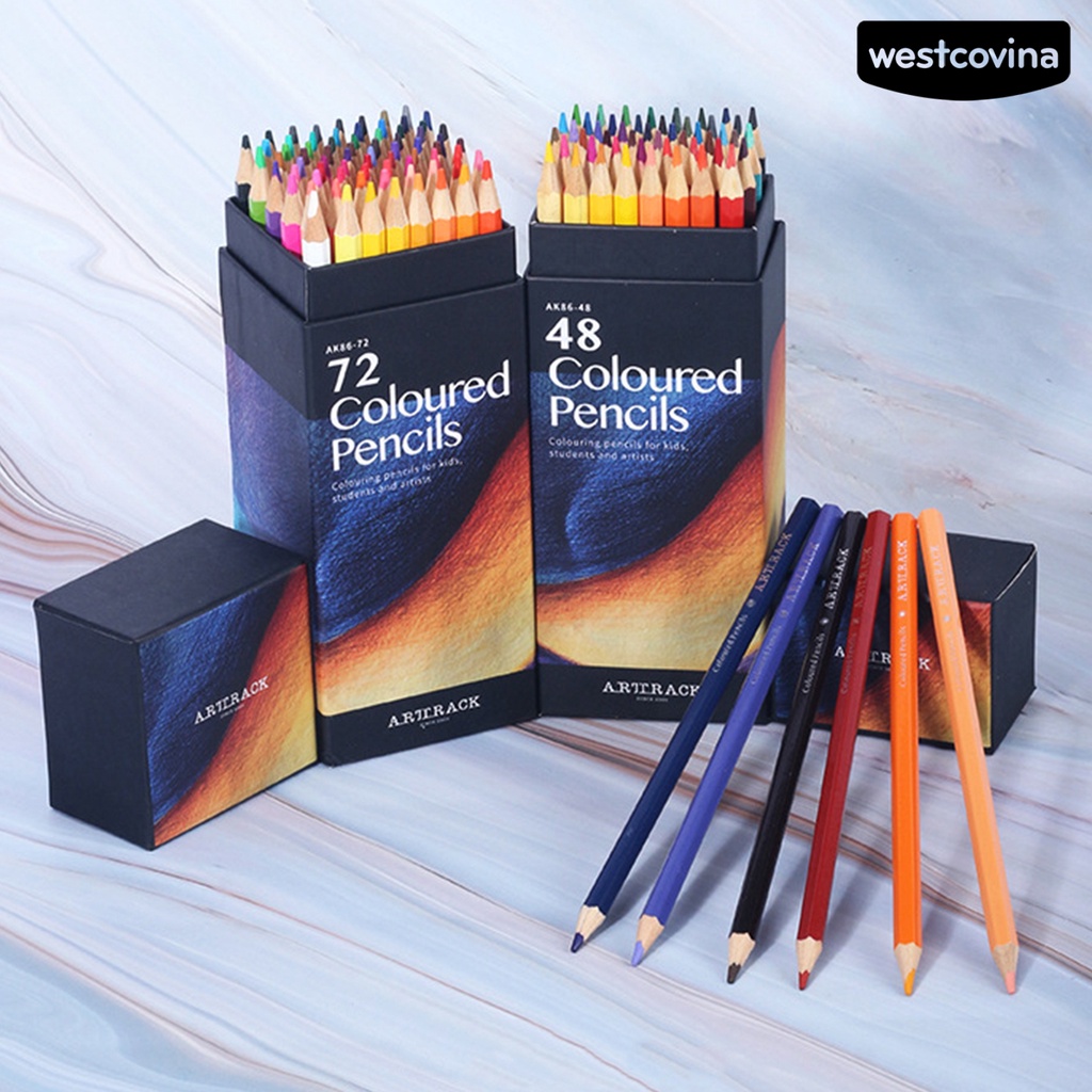 [Hot]✍Set 12/18/24/36/48/72 Bút Chì Màu Vẽ Tranh Sơn Dầu Dễ Dàng Sử Dụng
