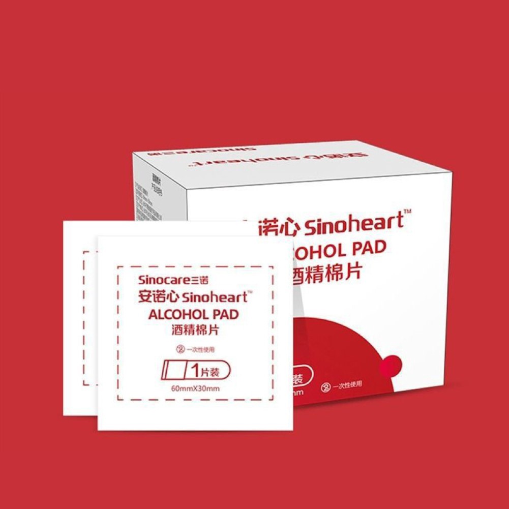 Hộp 50 miếng gạc tẩm cồn 70 độ chùi tay bỏ túi, sát trùng vết thương, lau chùi điện thoại
