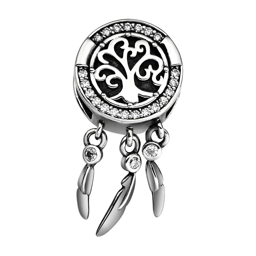 Hạt charm xỏ DIY PNJSilver hình tròn 00XMW060030
