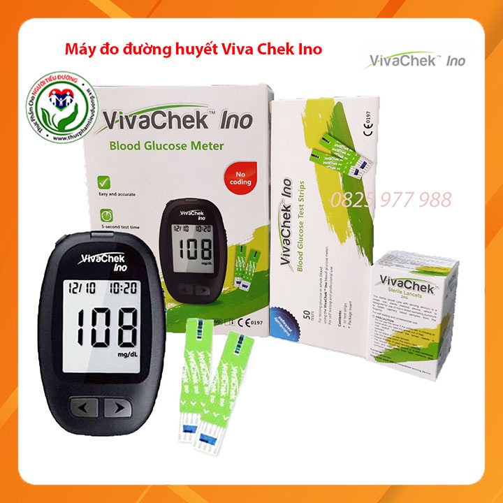 [GIAO HỎA TỐC] MÁY ĐO ĐƯỜNG HUYẾT VIVACHEK™ INO [Tặng ngay 50 kim + 50 que thử đường huyết]