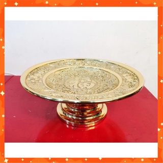 Mâm bồng, mâm hoa quả bằng đồng đường kính 25cm