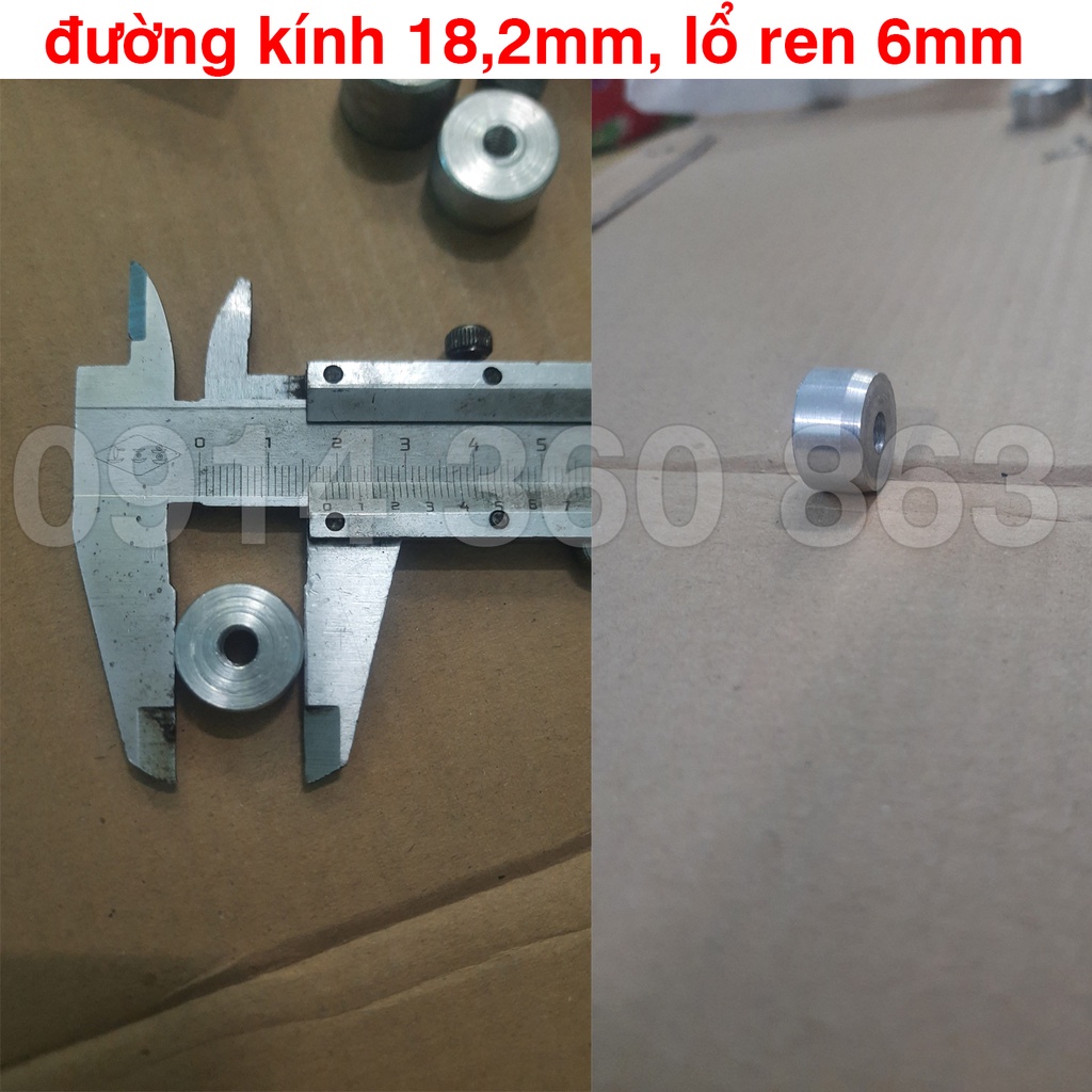 Cục ắc nhôm đóng ghi đông để lắp gù tay lái