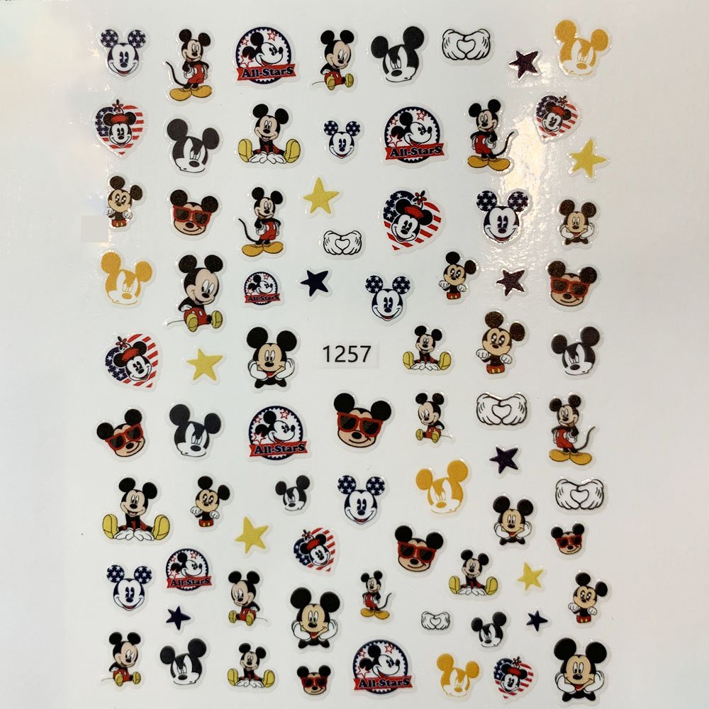 Sticker nail hoạt hình NGHI THẢO trang trí móng