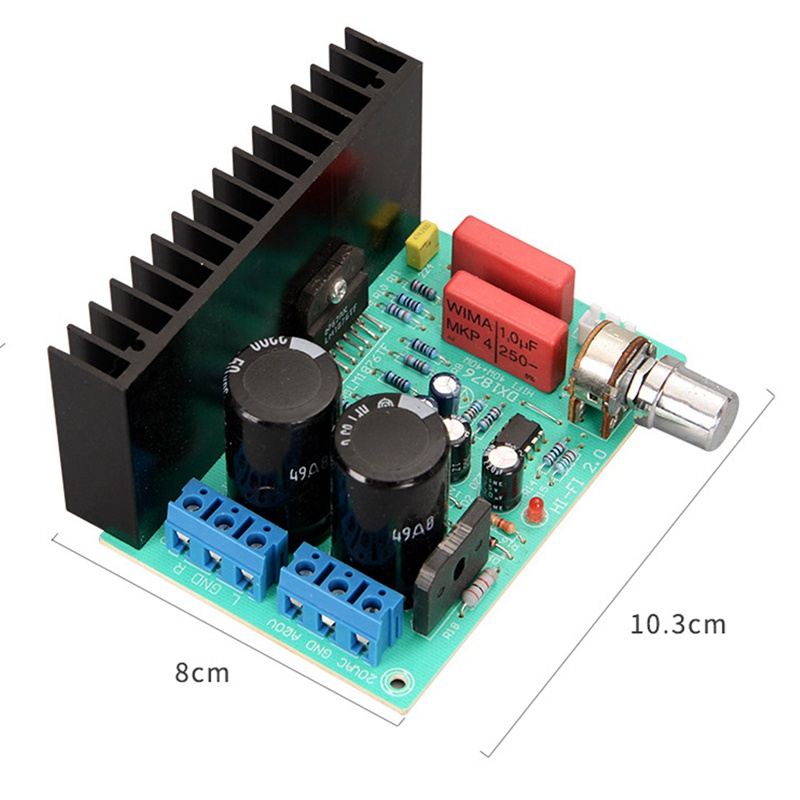 Bảng Mạch Khuếch Đại Âm Thanh Nổi Tại Nhà 30W+30W LM1876 4558 2.0