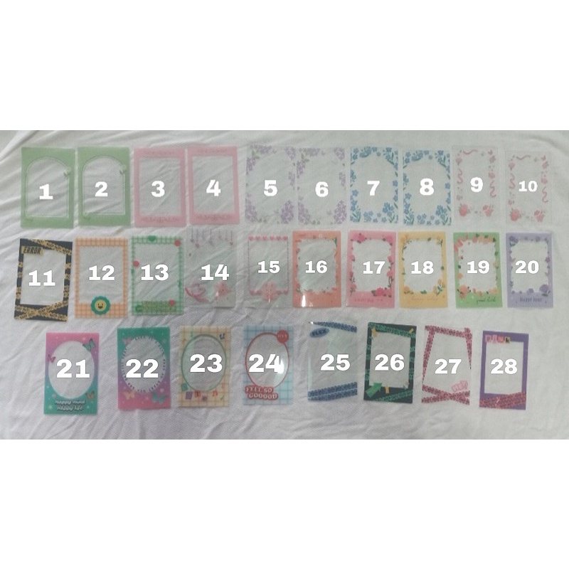 Frame trang trí card album KPOP