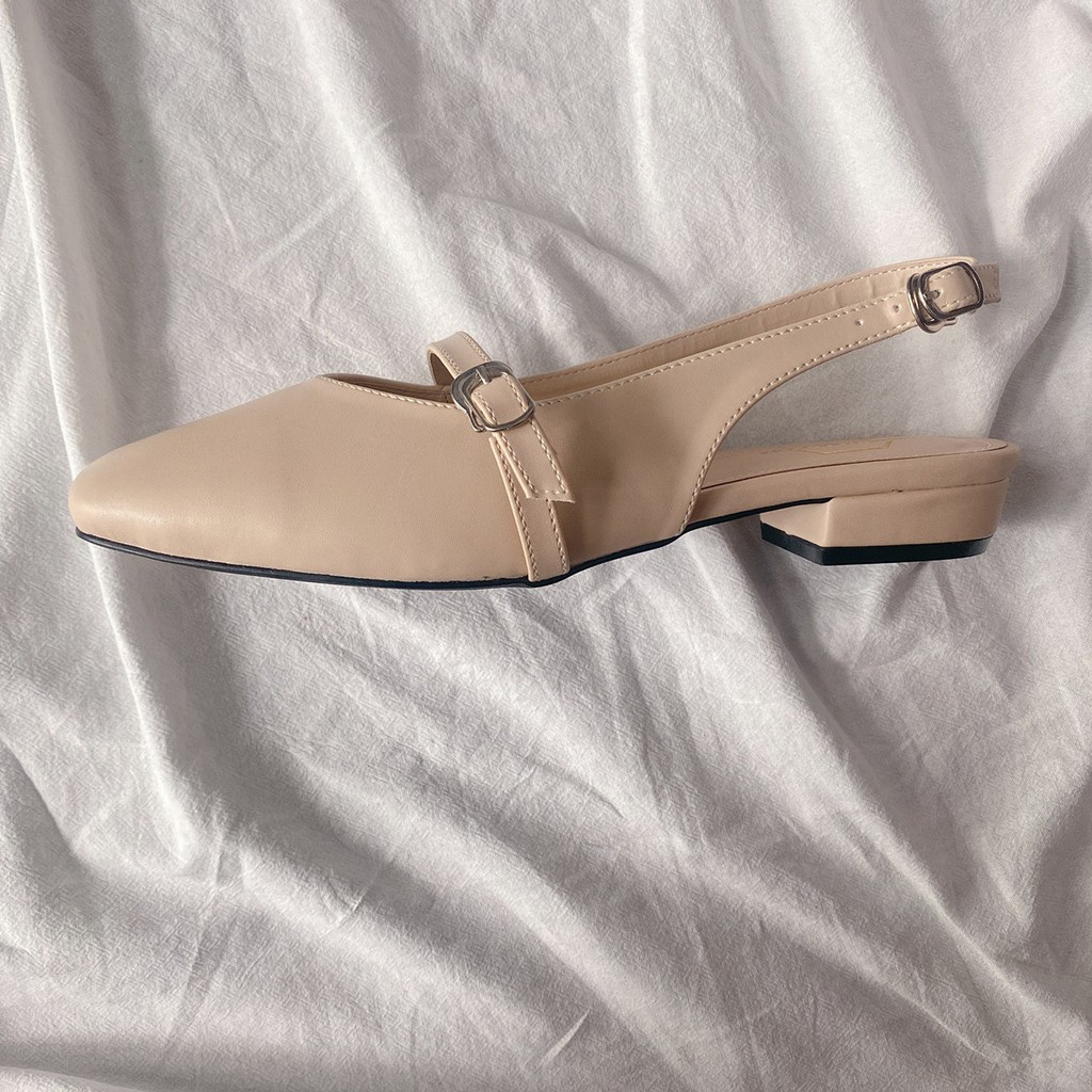 [CÓ SẴN - ẢNH THẬT] Giày búp bê big size hở gót mũi vuông xinh xắn Himi195 Thương hiệu Himistore | BigBuy360 - bigbuy360.vn