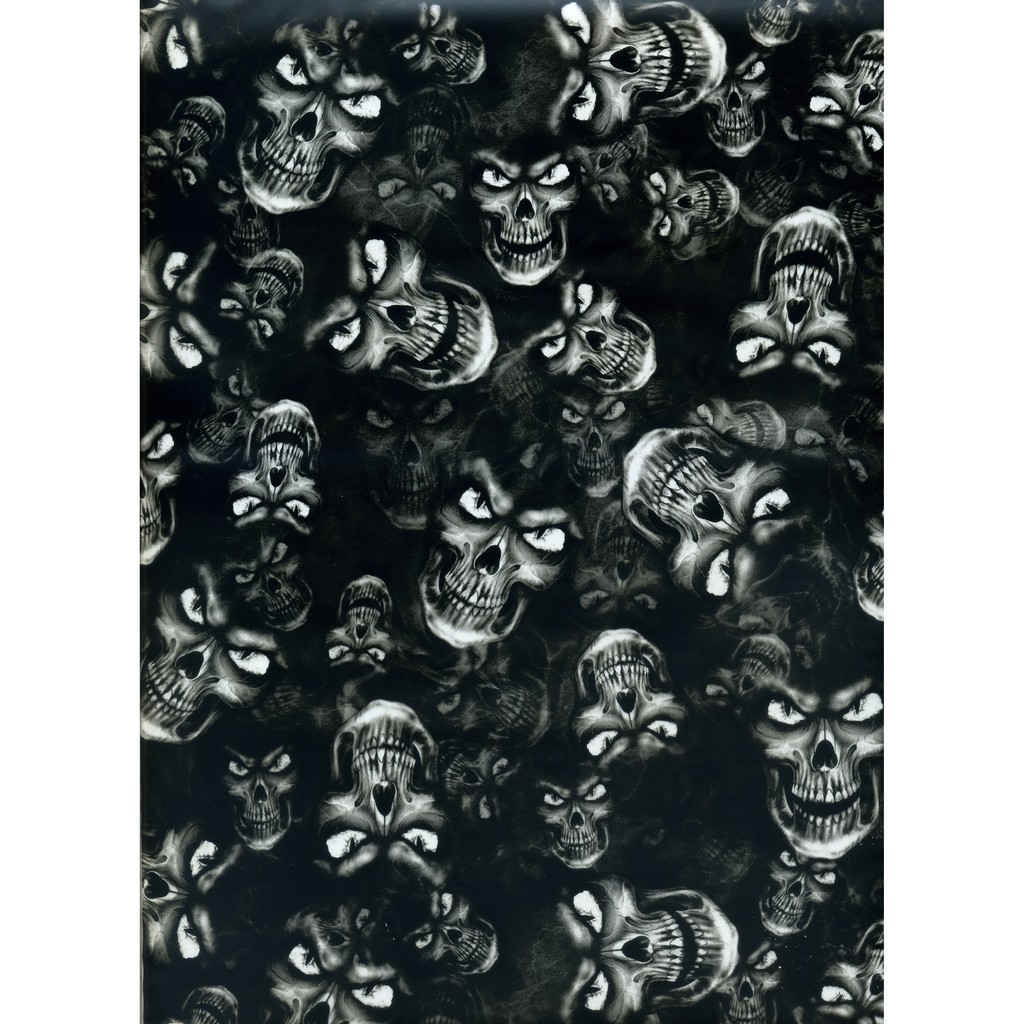 Màng In Chuyển Nước Vân Họa Tiết Đầu Lâu 2 Mét Vuông ( 0.5mx4m)