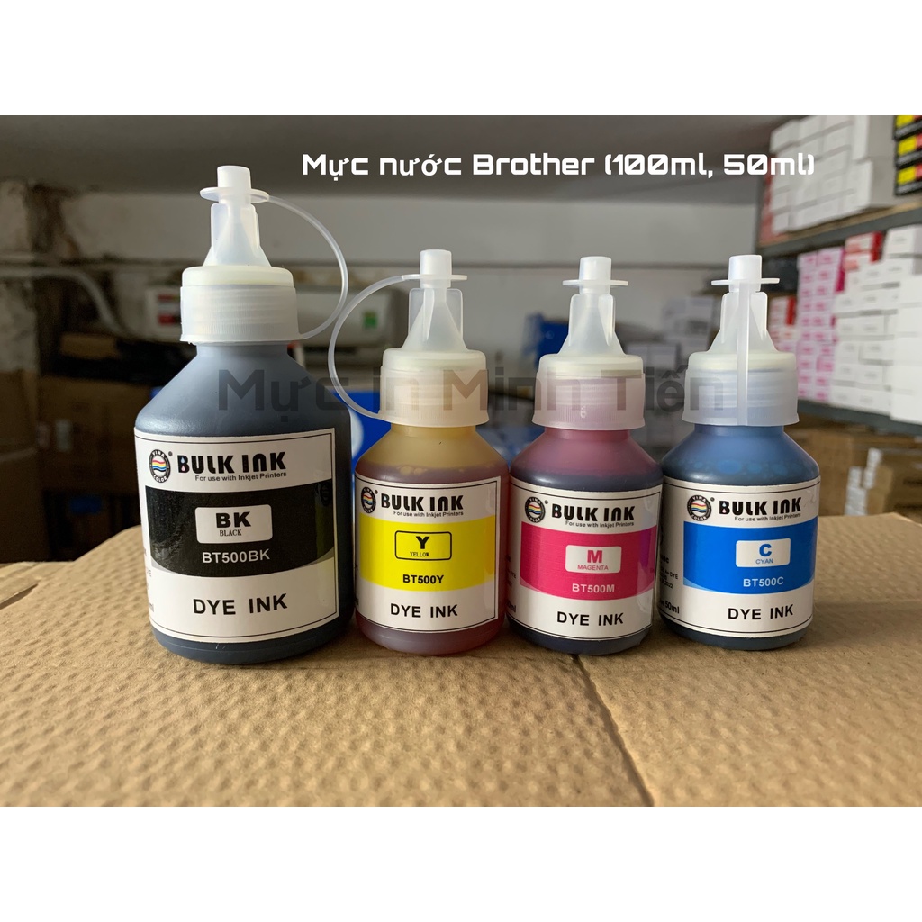 Mực nước Brother dùng cho máy in phun màu Brother  giá tính trên 1 màu