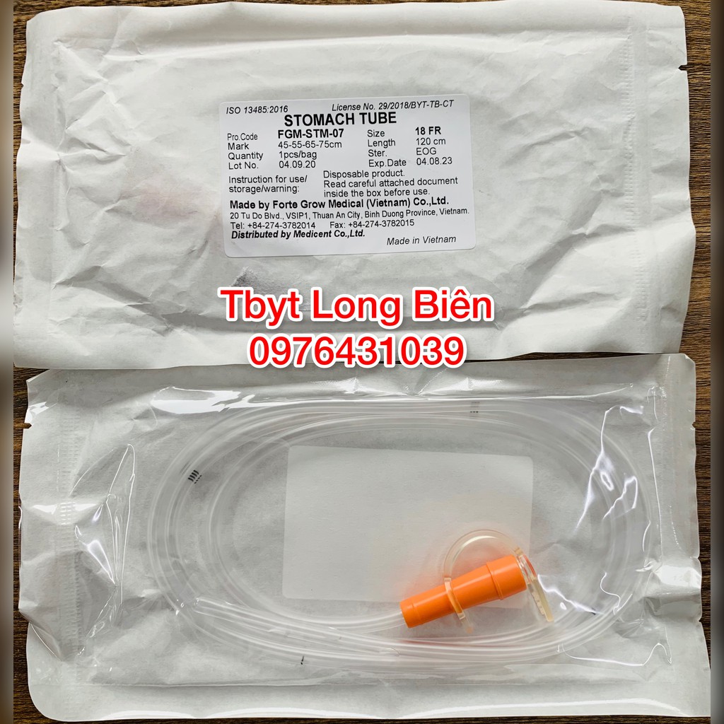 Dây xông ăn người lớn STOMACH TUBE số 16fr và 18fr
