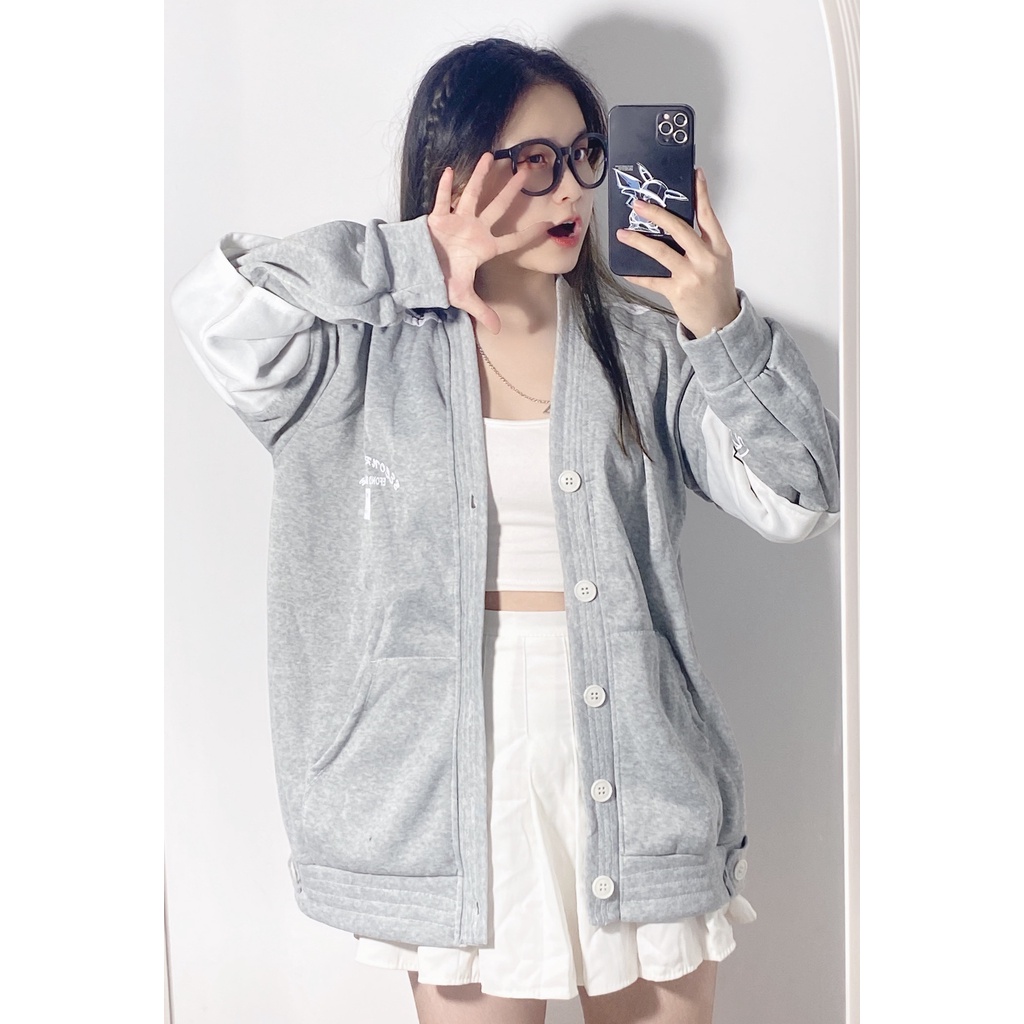 [Có Ảnh Thật Kèm Quà Tặng] Áo Cardigan In Chữ Brcon Phong Cách Hàn Quốc Hot Trend Anne Boutique Mã 618