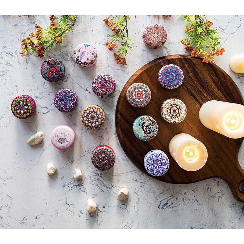 NẾN THƠM HOA KHÔ THIÊN NHIÊN  (quý khách vui lòng nhắn tin cho shop để chọn mầu ạ)