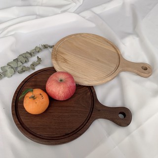 THỚT GỖ TRÒN DECOR CÓ TAY CẦM