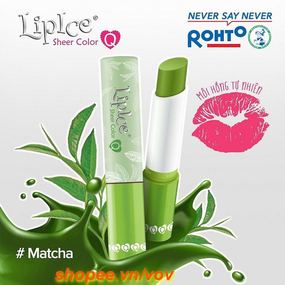 Son Dưỡng Lipice Sheer Color Q 2.4g Matcha 100% chính hãng *