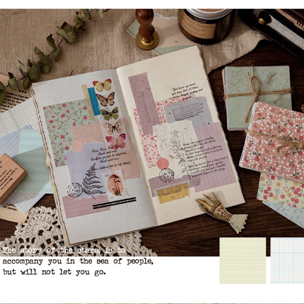 Set 100 Giấy Ghi Chú / Nhật Ký / Ảnh Sáng Tạo Phong Cách Vintage