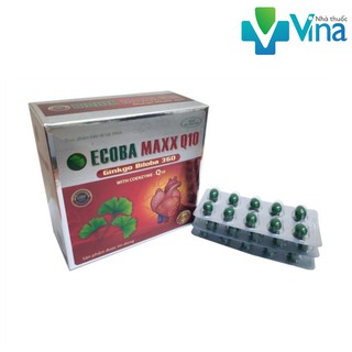 Ginkgo Biloba 360 - HOẠT HUYẾT DƯỠNG NÃO Ecoba Maxx Q10 VIÊN NANG BỔ NÃO, tăng cường trí nhớ