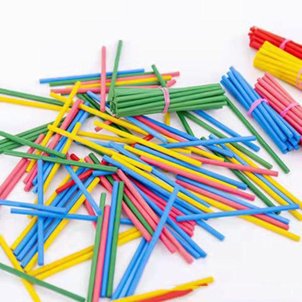 Bộ Que Học Toán Bằng Gỗ Nhiều Màu Dành Cho Trẻ Mẫu Giáo
