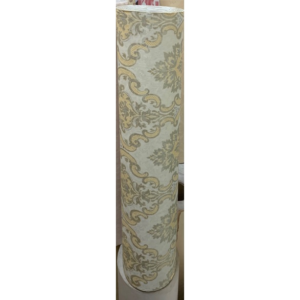 1 mét decal giấy dán tường châu âu hoa văn mẫu 2 khổ 60cm keo sẵn