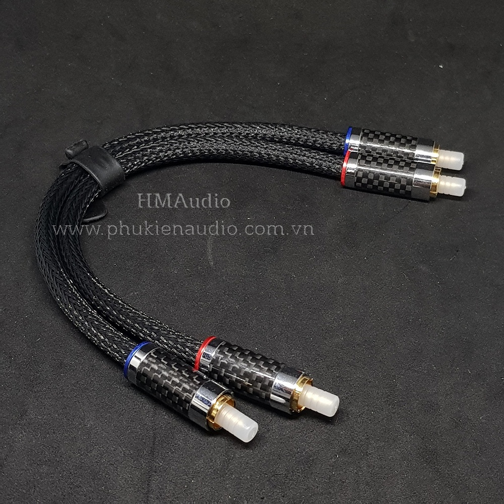 Dây cáp tín hiệu kết nối AMPs - CANARE RCA ra RCA 2x25cm