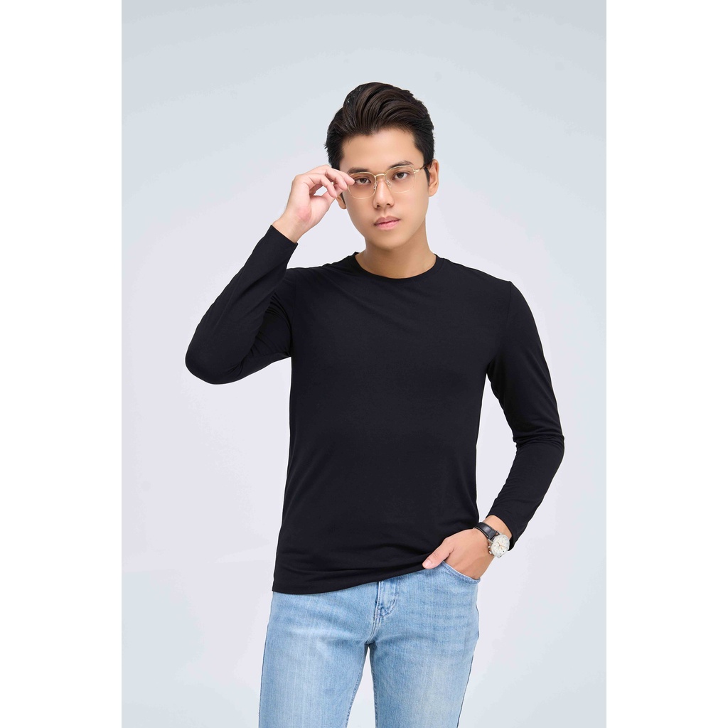 Áo Thun Nam YODY Dài Tay Giữ Nhiệt Cổ Tròn Dáng Basic Thể Thao ATM4075