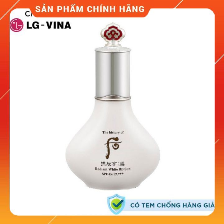 (HÀNG CHÍNH HÃNG CÓ TEM) Kem BB Hoàng Cung dưỡng sáng da và chống nắng - Radian White BB Sun SPF 45/PA+++