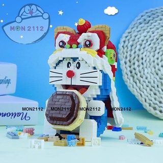 Mô hình lego tự lắp ráp Doraemon Doremon diy