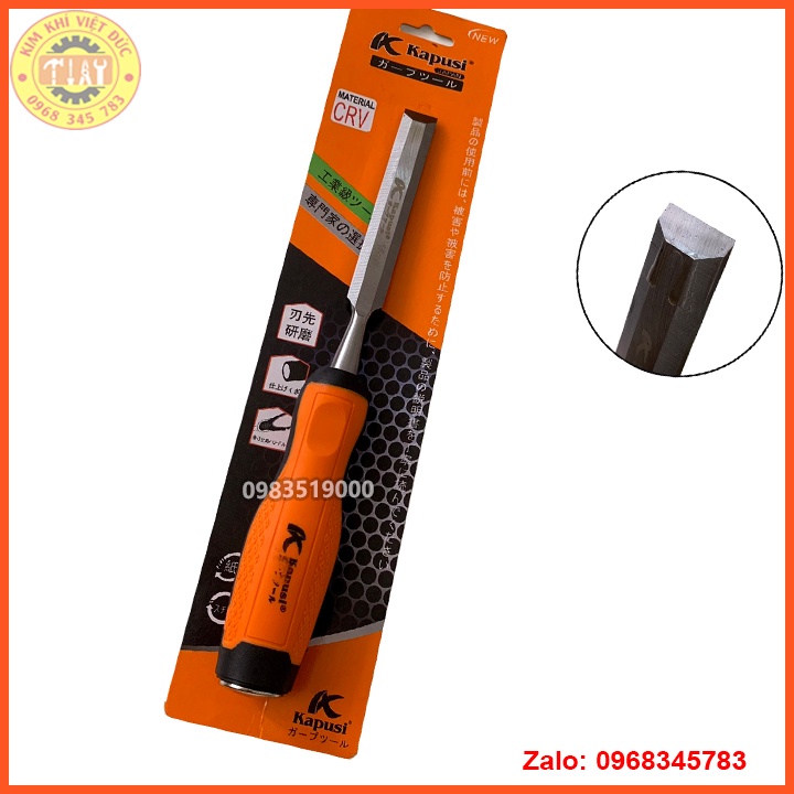 Bộ đục gỗ, khắc gỗ, tiện gỗ đa năng cầm tay 12-25mm Kapusi
