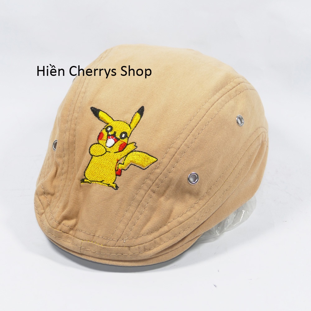 Nón mỏ vịt trẻ em Pokemon &amp; con nhện phong cách năng động cho bé từ1 đến 3 tuổi