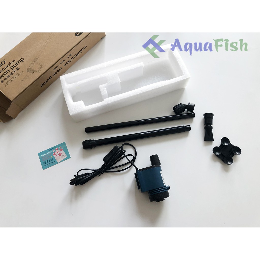 Máy Hút Phân Cá Chạy Điện Sobo BO-028 Cho Bể Cá Cảnh