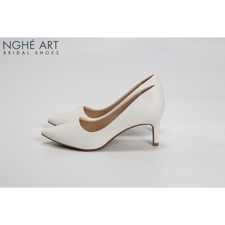 Giày cưới Nghé Art basic bít mũi 227-6p-da