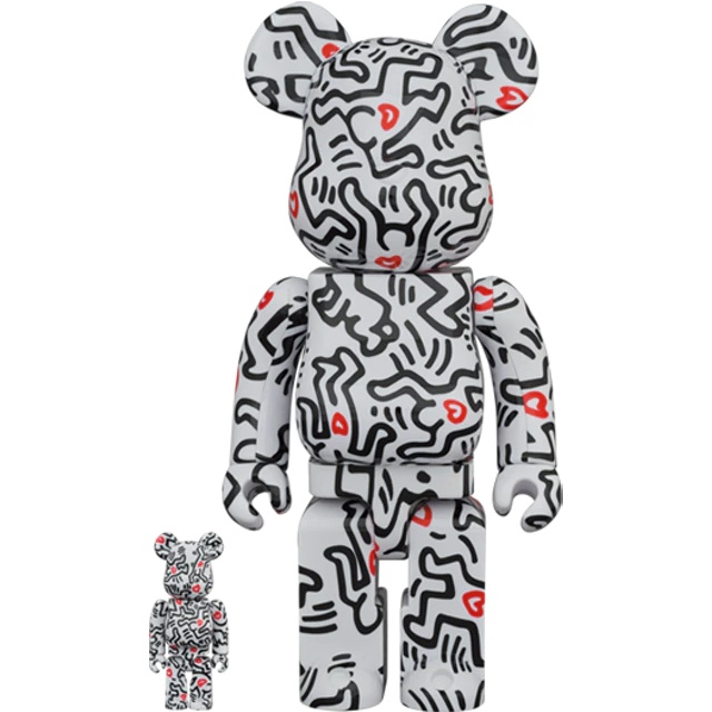 Mô Hình trưng bày decor Bearbrick Keith Haring #8