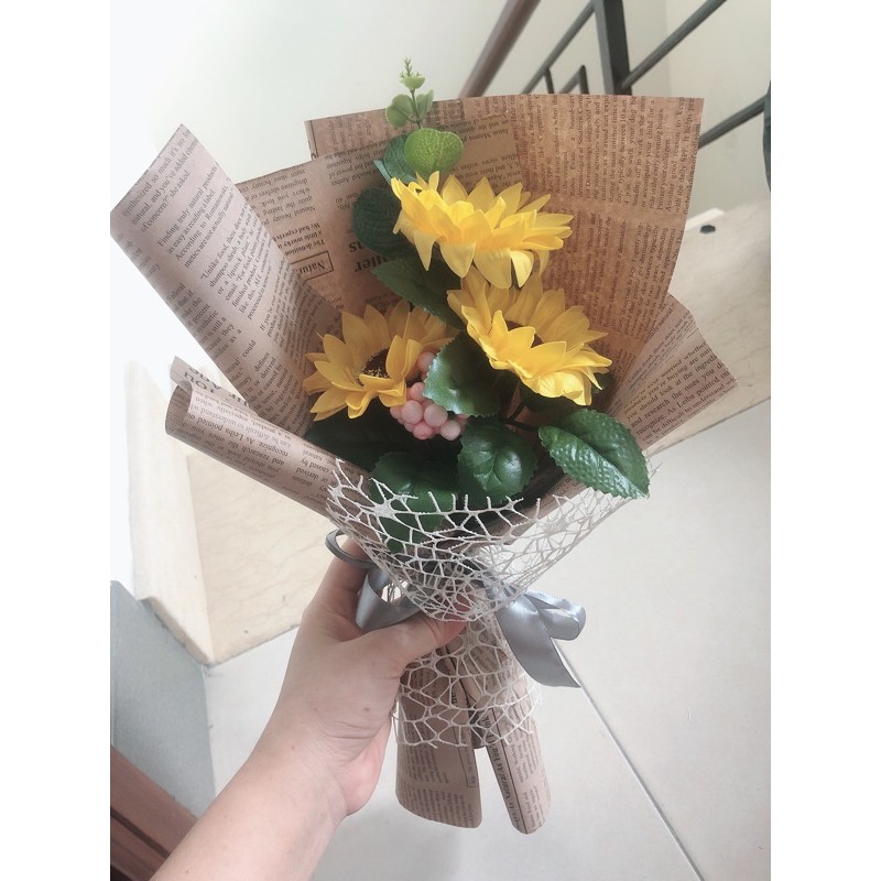 Bó hoa sáp hướng dương