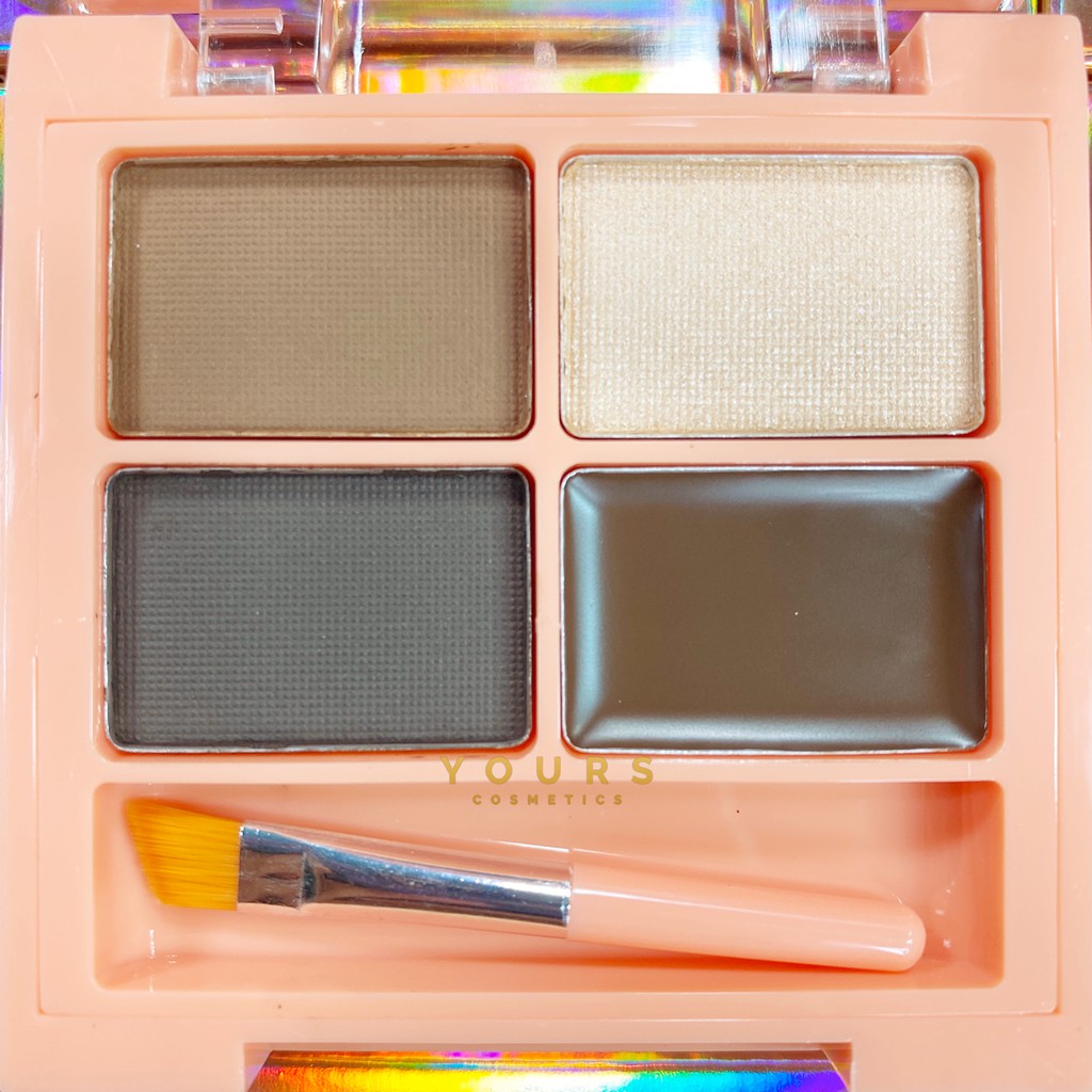 [Auth Thái] Set Bột Tán Mày Tông Nâu Đen Sivanna Pro Eyebrow Set HF3020 No.01 4 Ô | BigBuy360 - bigbuy360.vn