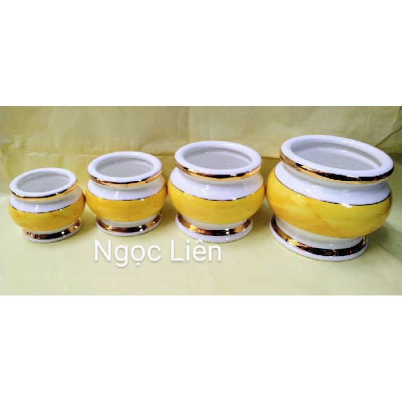 Bộ đồ thờ cúng vân đá vàng nhiều chi tiết loại A