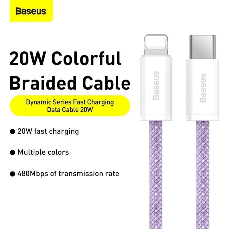 Cáp sạc nhanh 20W C to L Dynamic Series Fast Charging- HSHOP