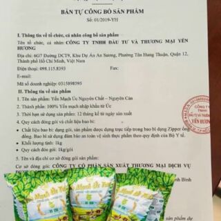 Yến mạch úc tươi