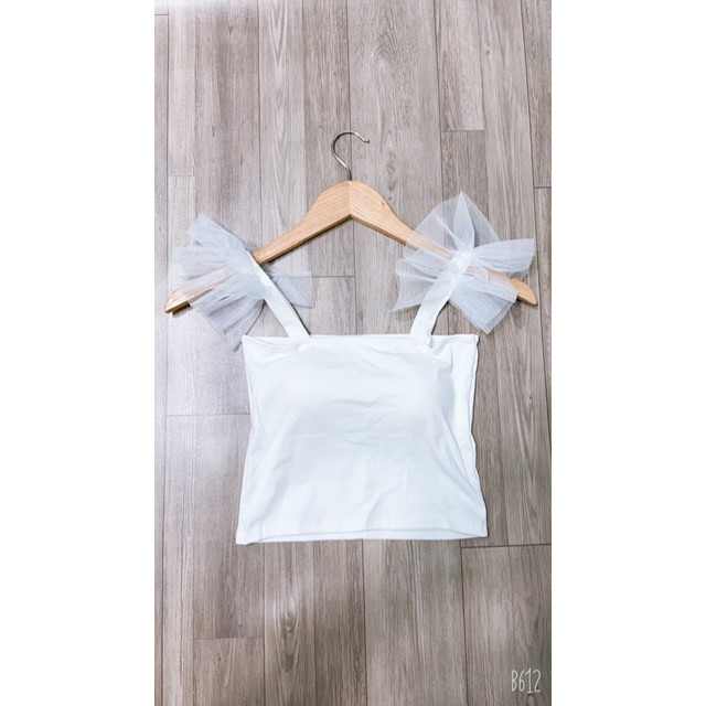 💞Ảnh Thật Shop Chụp💞- Áo Croptop Hai Dây Lưới Tiên ( có mút ngực )/ áo thun nữ/ áo nữ/ áo kiểu nữ/ croptop/ áo hai dây