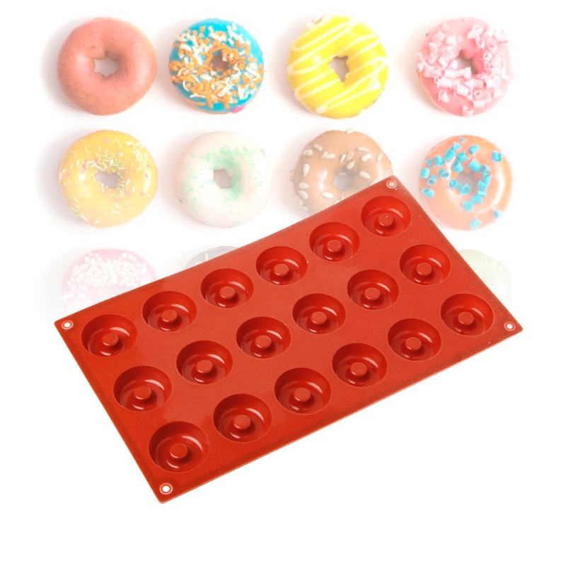 Khuôn Silicone Làm Bánh Donut