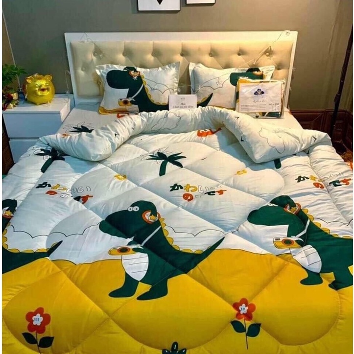 Chăn Bông Chăn Phao Trần Bông , Chăn Siêu Nhẹ Dày Có Ruột Dùng Được Cho Mùa Đông ( Hút Chân Không Khi Đóng Gói)